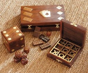 Eco Friendly Wooden <b>Dice</b> And Dominoes Classic Educational Game <b>Set</b> For Children Learning And Fun - Product Image 1