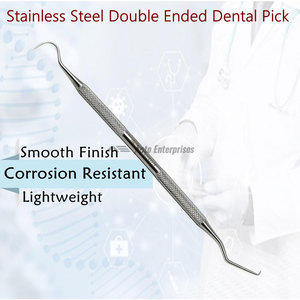 Dental Tartar Scraper Tool Double Ended Explorer Probe #5 <b>Plaque</b> <b>Remover</b> Stainless Steel Reusable Manual CE Certified <b>Tooth</b> Pick - Product Image 6