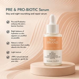 Suero Facial Prebiótico y Probiótico con Logotipo Personalizado para Reparación de la Barrera Cutánea e Hidratación Profunda - Product Image 3