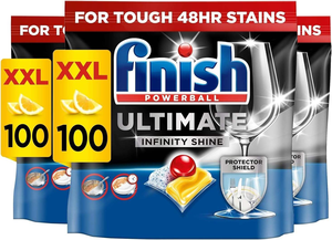 Pastillas para Lavavajillas con Aroma a Limón Ultimate Infinity Shine, 200 Unidades (100 Unidades x 2), Limpiador Líquido Ultimate Clean Shine en Polvo - Product Image 2