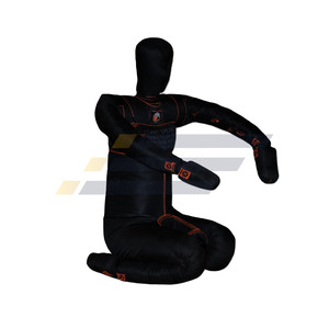 MMA Jiu Jitsu Grappling <b>Dummy</b> Brazilian Jiu Jitsu <b>Dummy</b> Wrestling Grappling BJJ <b>Dummy</b> Unfilled Black Punching Bag Made Leather - Product Image 1