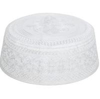 Chapeau de prière confortable pour homme, en coton doux et léger, extensible, Kufi Taqiyah, chapeau islamique, rayures imprimées, toutes saisons