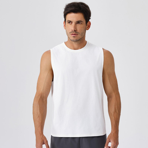 Men's Athletic Tank <b>Top</b> Quick Dry Workout Gym Vest Custom Logo OEM Wholesale Supplier Women's Seamless Tank <b>Top</b> Stretch Fitness - Product Image 3