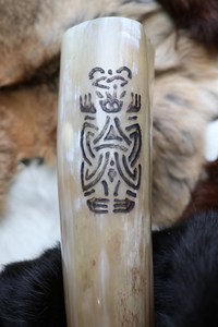 Corne à boire artisanale en corne de buffle, thème rustique, élégante corne à boire viking polie de haute qualité - Product Image 4