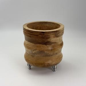 Caddy en bois au design élégant, parfait pour organiser les couverts, support pour ustensiles avec pieds perlés pour la maison, la cuisine et l'hôtel - Product Image 1