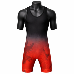 Nouveau Maillot de Lutte Adulte 2026 – 100% Polyester/Coton, Logo Personnalisé, Séchage Rapide, Respirant, Coupe Ajustée, 140g, Sans Coutures - Product Image 1