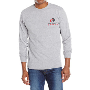 <b>Men</b>’s Trendy <b>Long</b> <b>Sleeve</b> Performance <b>T</b>-<b>Shirt</b> – Lightweight Breathable Athletic Casual Tee with Custom Logo Print - Product Image 3