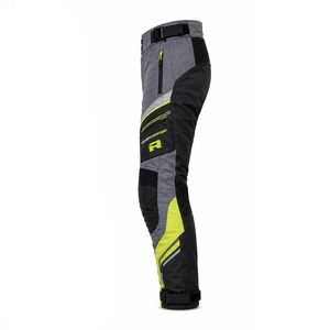 Pantalon de moto d'hiver chaud, isolé, en textile, avec tissu extérieur imperméable, protection des genoux, construction coupe-vent. - Product Image 2
