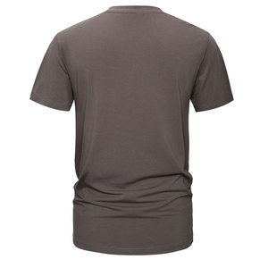 Camiseta de gimnasio informal de diseñador para hombre, 100% algodón, manga corta, oversize y orgánica, talla grande, lisa, con bordado, tejido de punto de 180 g - Product Image 4