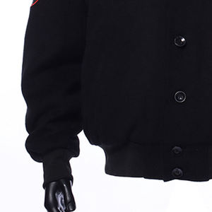 Winter Breathable Baseball Letterman Varsity Jacket for men Custom <b>Patches</b> Embroidery Logo Eco-Friendly Polyester/Cotton - Product Image 5