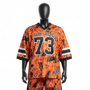 Camiseta de fútbol para hombre, transpirable, de poliéster entrelazado, con logo personalizado, 100% algodón, corte holgado, estampada. - Product Image 6