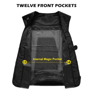 Gilet de randonnée et de pêche pour homme, gilet de photographe, veste sans manches en maille, gilet cargo porte-outils, nouveau gilet cargo d'été pour homme - Product Image 6