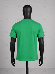 Men's <b>Green</b> 100% Cotton Jersey Short Sleeve O-Neck Regular Fit Casual <b>T</b>-<b>Shirt</b> Solid Blank Design Quick Dry & Breathable - Product Image 3