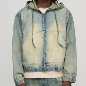 แจ็คเก็ตยีนส์ขายส่ง แจ็คเก็ตเดนิมสั่งทำ แจ็คเก็ตเดนิมสีดำลำลองสำหรับผู้ชาย แฟชั่นสำหรับผู้ซื้อชาวอเมริกัน - Product Image 4