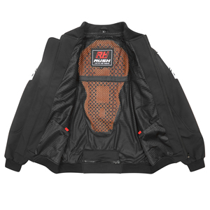 Veste de moto à manches longues pour homme Rushmoto Sportswear % polyester imperméable respirante séchage rapide anti-UV 240g Racing Soft - Product Image 3