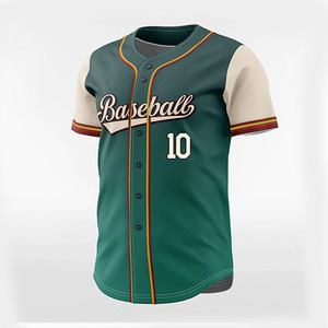Camiseta de Béisbol Bordada para Equipo, con Botones, Diseño Personalizado, Malla Transpirable, de Secado Rápido - Product Image 4
