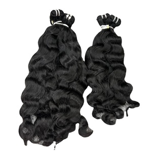 100% capelli umani cambogiani grezzi extension onda naturale in trama all'ingrosso nastro legato Bundle vari colori grande Stock disponibile