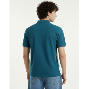 Camisetas Polo Pique para Hombre, 100% Algodón, Tallas Grandes, Manga Corta, Camisa de Golf, Logotipo Personalizado, Alta Calidad, Color Block, Camiseta Deportiva OEM - Product Image 4