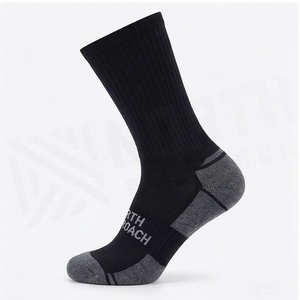North Approach Crew <b>Socks</b> <b>Black</b> Breathable Hiking <b>Socks</b> for Adults Spring Season - Product Image 3