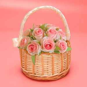 Meilleur Choix Vietnam Panier à Fleurs Tressé en Rotin Naturel Fait Main Écologique Durable pour Rangement et Fleurs Artificielles – Idéal Cadeau - Product Image 2