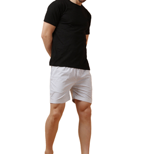 Pantalones cortos informales con estampado de faro para hombre, pantalones cortos de verano de algodón ligeros con bolsillo, pantalones cortos de moda estilo playa - Product Image 1