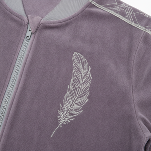 High Quality Men's <b>Velvet</b> Jogger Set Luxury <b>Tracksuit</b> Active Winter Jogging Printed Custom Embroidery Feather Design Side Pocket - Product Image 6