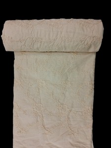 Tela Bordada con Cordón de Algodón Blanco de Alta Calidad Premium – Diseño Floral 3D con Trabajo Dori, 100% Algodón Puro, Teñible - Product Image 4