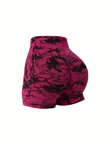 Shorts de yoga compressifs pour femmes, taille haute, effet push-up, pour fitness et gym, logo personnalisé, OEM ODM, fabricant en gros - Product Image 3