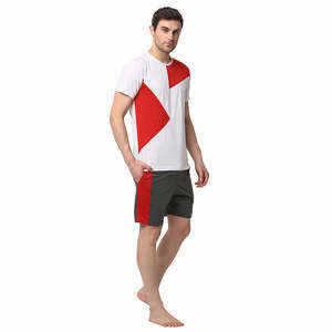 Conjunto de verano para hombre de alta calidad, camiseta informal nueva y pantalones cortos, camiseta de manga corta, pantalones cortos sólidos y transpirables, conjunto de 2 piezas para hombre - Product Image 1