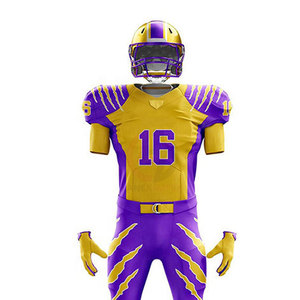 Uniforme de football américain personnalisé de haute qualité, respirant, 100% polyester, service OEM, vêtements d'équipe personnalisés, pour hommes adultes - Product Image 4
