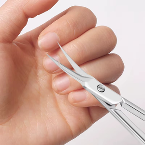 Tijeras de Uñas de Acero Inoxidable de Alta Calidad, Hojas Curvas, Corte Cuadrado Afilado, Cuidado de Cutículas, Belleza Profesional, Manicura y Pedicura - Product Image 4
