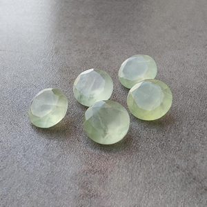Pierre précieuse de préhnite de qualité AAA+ facettée et calibrée, pierre ronde en vrac pour la fabrication de bijoux, toutes tailles, vente en gros - Product Image 4