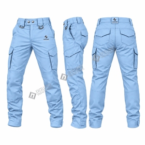 Men <b>Stretch</b> Tactical Trousers Lightweight <b>Cargo</b> Pants Quick Dry Outdoor Training Hiking Workwear Utility Long Pants - Product Image 6