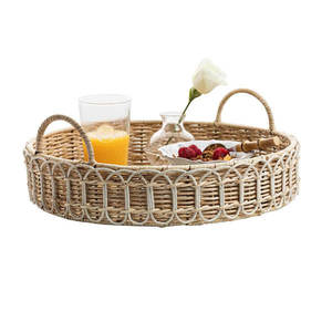 Bandeja Multifuncional de Ratán Natural Hecha a Mano para Cocina, Escritorio, Garaje, Comedor, Hotel y Restaurante - Suministro al por Mayor - Product Image 3