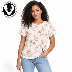 High Quality Women's Casual Eco-Friendly <b>T</b>-<b>Shirt</b> Soft Fabric Reliable <b>Stitching</b> Comfortable Construction Custom Print Options - Product Image 1