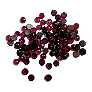 Cabujón de cristal rojo granate natural, piedras preciosas sueltas en forma de pera de todas las formas para la fabricación de joyas - Product Image 3