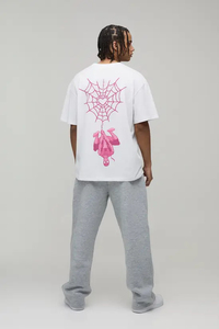 Custom <strong>Men's</strong> Casual Printed Oversized <strong>Marvel</strong> Spider-<strong>Man</strong> License Printed <strong>T</strong>-<strong>Shirt</strong> America Street Style - Product Image 2