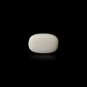 Natural White Opal Loose Gemstone 10.7 Carat Certified Raw 20mm - Product Image 2