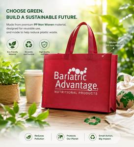 Custom Logo PP Non <b>Woven</b> Wholesale Grocery <b>Tote</b> <b>Bag</b> for Supermarket Shopping Retail Packaging OEM Vietnam Supplier - Product Image 1