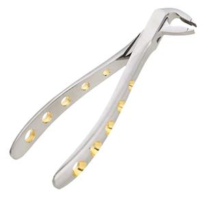 Pinza de Extracción Dental Profesional de Acero Inoxidable, Patrón Inglés para Molares Inferiores, Agarre Ergonómico, Certificación CE - Product Image 1