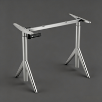 Bureau debout PRORIALS moderne et réglable en hauteur avec mémoire de position, construction ergonomique en métal pour le bureau et la maison