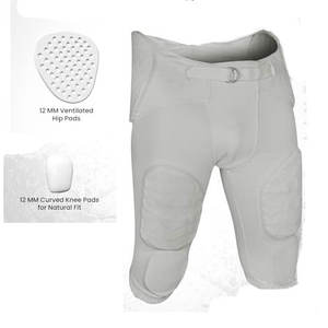 Pantalones de Fútbol Americano Personalizados de Alta Calidad con Protecciones, Sublimados, con Cierre de Botones y Cintura Ajustable - Product Image 4