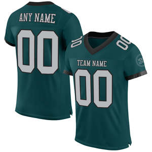 OEM Sublimation Football Jersey Custom Personalized Casual Style 100 Percent Polyester Fleece Team Name Number Printed Shirt - Product Image 3