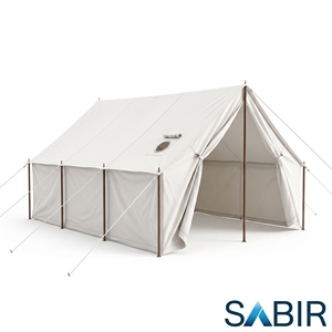 Tente murale en toile de camping extérieure sur mesure 10'x14' et 10'x16' avec cheminée, automatique quatre saisons, pour le marché des États-Unis et du Canada - Product Image 3