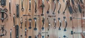 Cast Iron Door Hangers Multiple Shapes Sizes Rustic Decorative Wall <b>Hooks</b> Vintage Metal Heavy Duty Hanger for Home Garden - Product Image 5