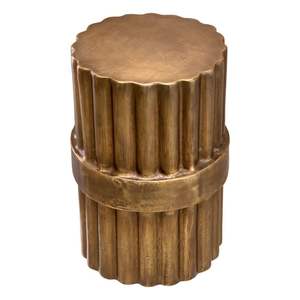 Table d'appoint en métal artisanale avec un design ajouré artistique et une finition haut de gamme pour une décoration intérieure exclusive - Product Image 5