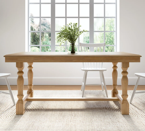 Table à manger multifonctionnelle en bois de manguier de haute qualité avec design de pieds en forme de V pour la maison, l'hôtel, le restaurant et l'entrepôt - Product Image 1