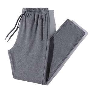 Factory Directly Supply High Quality Mens Casual Pants with <b>Elastic</b> Waist Flat Front Breathable Polyester/Cotton High Quality - Product Image 4