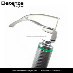 Ensemble de laryngoscopes à fibres optiques Macintosh, 5 pièces, réutilisables, en acier inoxydable de qualité chirurgicale, manuels, pour ORL et anesthésie - Product Image 5