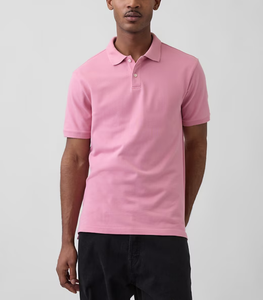 OEM Made Custom Design Your <b>Own</b> Brand Men's Polo Shirt Short Sleeve Pique 50% Cotton/ 50% Polyester, 220 GSM Dry Fit Golf Polo - Product Image 6